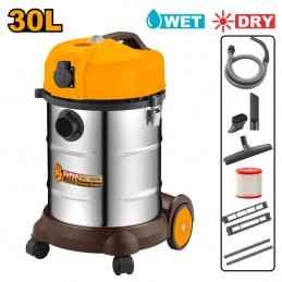 Aspiradora Industrial INGCO 1400W - Seco y Húmedo, 30L (VC14301)