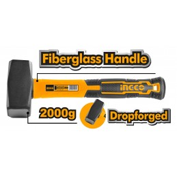 Combo M/Fibra Vidrio Antideslizante 2000 Grs - HSTH8804 INGCO | Calidad y Seguridad