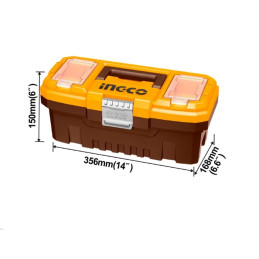 Caja de Herramientas Plástica 20" INGCO (PBX2002): Amplio Espacio y Durabilidad para una Organización Eficiente