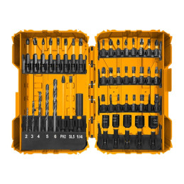 Juego de Puntas de Impacto, Adaptador y Brocas INGCO AKDL24502 – 45 Piezas de Alta Precisión y Durabilidad