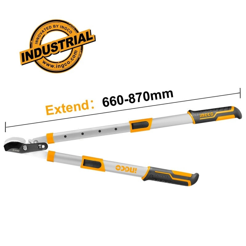 Tijera Corta Ramas INGCO HLTS7608 – Mango Aluminio Extensible 66-87 cm para Poda Eficiente Tijera Corta Ramas INGCO HLTS7608 – Mango Aluminio Extensible 66-87 cm para Poda Eficiente