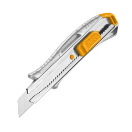 Cuchillo Cartonaje de Aluminio 10 cm con Hoja INGCO (HKNS11807)