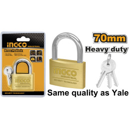 Candado Bronce 70mm INGCO: Protección confiable con estilo clásico | Ingco Talca