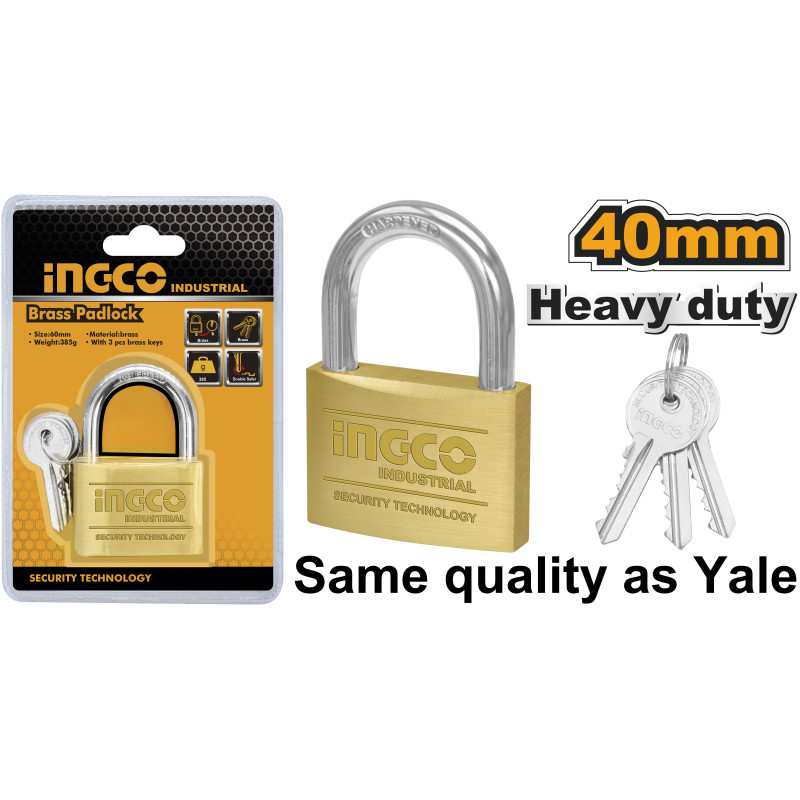 Candado Dorado 40mm INGCO: Elegancia y robustez para protección confiable | Ingco Talca Candado Dorado 40mm INGCO: Elegancia y robustez para protección confiable | Ingco Talca