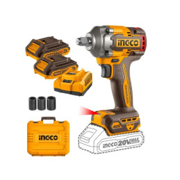 Pistola de Impacto 1/2" 400Nm 20V + 2 Baterías y Cargador | INGCO CIWLI2040