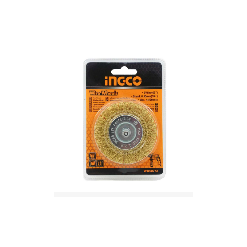 CEPILLO CON VASTAGO CIRCULAR 75X6MM -TODO INGCO Talca- CEPILLO CON VASTAGO CIRCULAR 75X6MM -TODO INGCO Talca-
