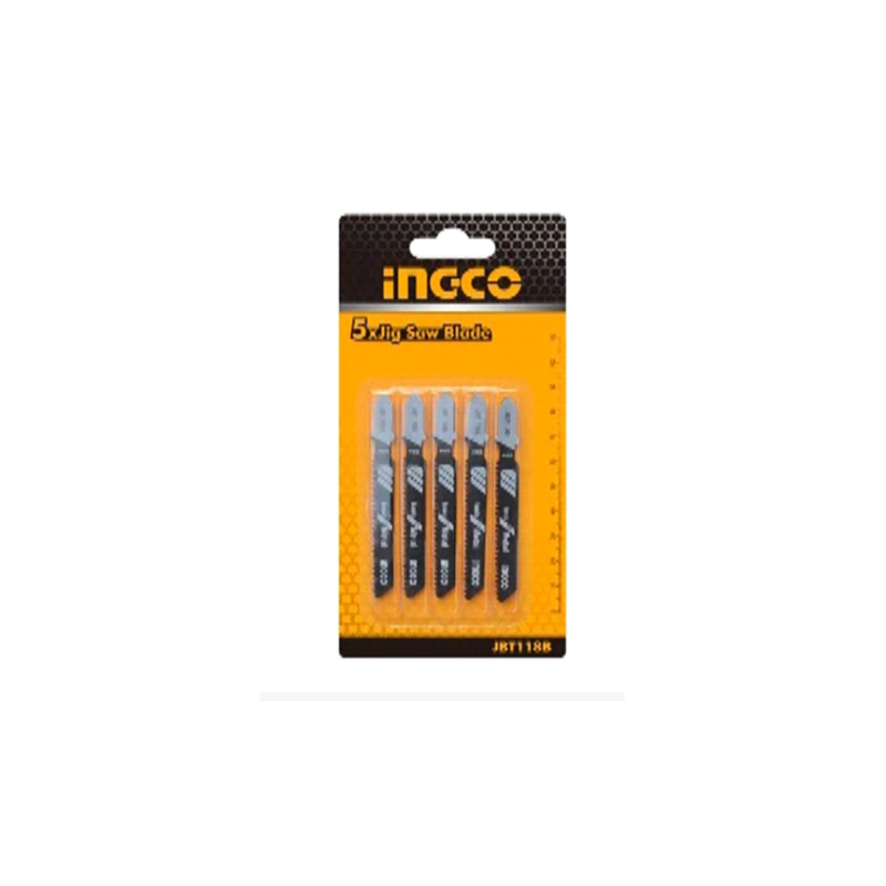 Set de Hojas de Caladora de 5 Piezas INGCO (JBT118B) - Versatilidad en Cortes Precisos para tus Proyectos Set de Hojas de Caladora de 5 Piezas INGCO (JBT118B) - Versatilidad en Cortes Precisos para tus Proyectos