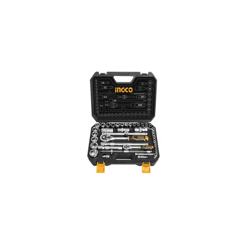 et de Dados y Chicharra 44 Piezas INGCO (HKTS42441) - Herramientas Profesionales para Trabajos Precisos