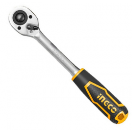 Llave Chicharra Industrial 45 Dientes 1/2" con Mango Antideslizante INGCO (HRTH0812) - Potencia y Control en Cada Aplicación