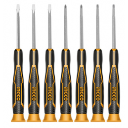 SET DESTORNILLADOR INDUSTRIAL 7 PIEZAS PRECISION PH / SL / T (HKSD0718) INGCO