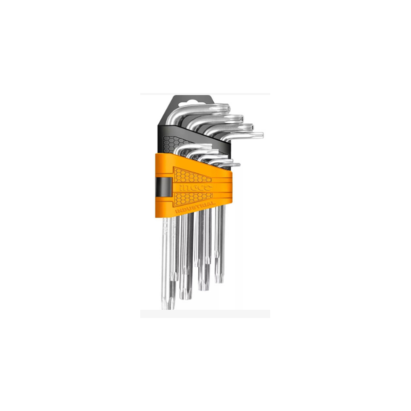 SET LLAVES TORX INDUSTRIAL 9 PIEZAS T10-T50 INGCO: Herramientas de Alta Precisión SET LLAVES TORX INDUSTRIAL 9 PIEZAS T10-T50 INGCO: Herramientas de Alta Precisión