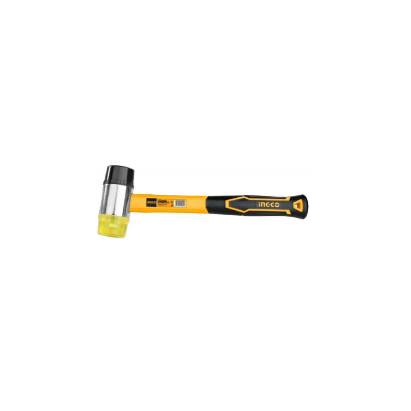 MARTILLO DE GOMA Y PLASTICO MANGO FIBRA DE VIDRIO 40MM (HRPH8140) INGCO