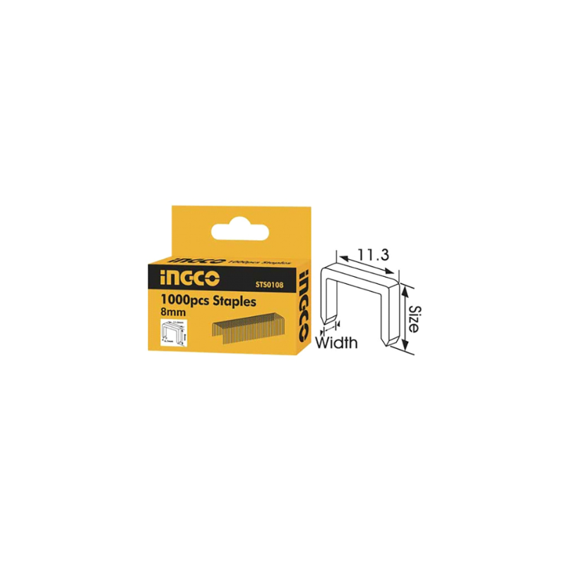 SET 1000 GRAPAS 12MMX0.7MM 1/2 (STS0112) INGCO SET 1000 GRAPAS 12MMX0.7MM 1/2 (STS0112) INGCO