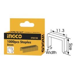 SET 1000 GRAPAS 8 MM X 1.2 MM -TODO INGCO Talca-