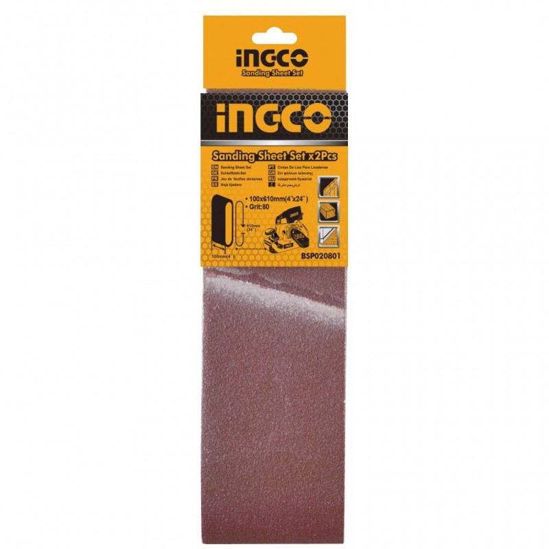 SET 2 LIJAS EN BANDA 100X610MM -TODO INGCO Talca- SET 2 LIJAS EN BANDA 100X610MM -TODO INGCO Talca-