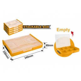 Caja de Almacenamiento de 340x250x60mm INGCO (HKTV01) - Organización Eficiente para Tus Herramientas y Accesorios